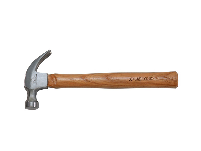 Walnut handle claw hammer