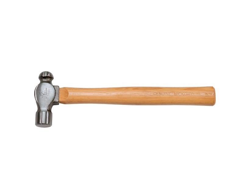 Round headed hammer with walnut handle